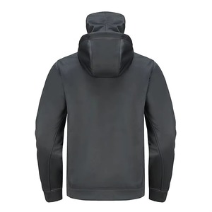 Pull à capuche long pour homme 100% polyester imprimé numérique uni pour l'automne/l'hiver - Product Image 5