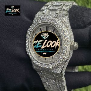 Reloj Mecánico con Aspecto de Hielo, Bisel de Cristal, Esfera con Estilo de Diamantes, Reloj de Pulsera, Joyería de Moda para Regalo de Fiesta - Product Image 3