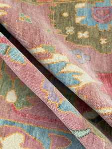Alfombra Oushak de Lana Anudada a Mano, Alfombra Turca Bordada, Pelo Medio Suave, Antideslizante para Sala de Estar y Dormitorio - Product Image 1