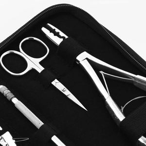 Kit de Pinzas para Extensiones de Cabello de Acero Inoxidable de Lujo, Color y Tamaño Personalizados, Doble Punta, Alta Calidad, ANAAIF - Product Image 2