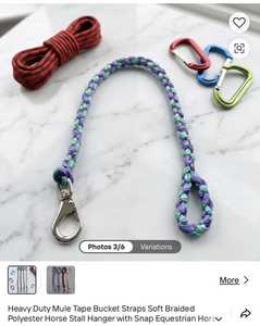 HORZE N PET INTERNATIONAL Eimer mit verstellbaren Riemen, Nylonmaterial, Edelstahlbeschläge, leichtes, anpassbares Zaumzeug - Product Image 1