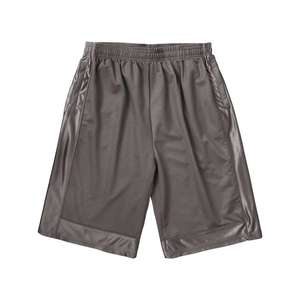 Men's High Street Style Gym Fitness Basketball Shorts Quick Dry Double-<b>Layer</b> Lined Pocket with Mesh Panels Solid Fleece Shorts - Product Image 1