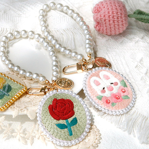 Hot Sale Diy Handcrafted Three-Dimensional Beaded Embroidery Pendant Gift Cute Cartoon Pattern Keychain Gifts for Women Girls - Product Image 3