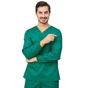 Conjunto de Uniformes Médicos de Manga Larga Unisex de Alta Calidad, Cuello en V, Uniforme de Enfermería para Hospital, Traje de Trabajo Profesional para Médico, Dentista y Laboratorio - Product Image 4
