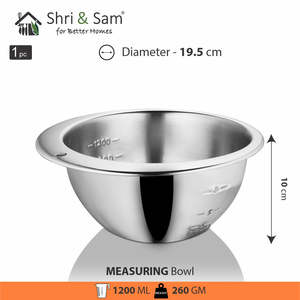 Stainless Steel <b>Measuring</b> Bowl Essential <b>Tool</b> for Accurate Measurements - Product Image 5