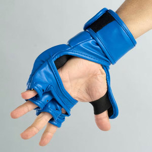 Gants de MMA en cuir de qualité supérieure, logo personnalisé, gants de grappling, fabricant OEM ODM, vente en gros, gants d'entraînement de combat MMA - Product Image 4