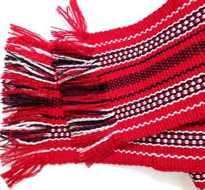 Extra <b>wide</b> Cossack woven sash <b>belt</b> 4Green maroon & yellow hand crafted waistband Colorful ethnic <b>belt</b> Unisex - Product Image 4