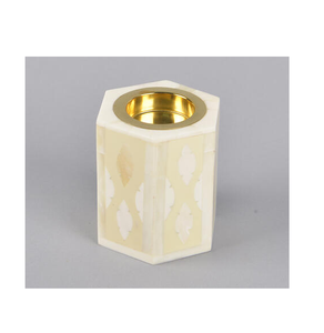 Portavelas de Hueso Incrustado de Alta Calidad con Diseño Azul Intenso, Soporte para Velas de Hueso Incrustado, Fabricación al Precio Más Bajo - Product Image 6