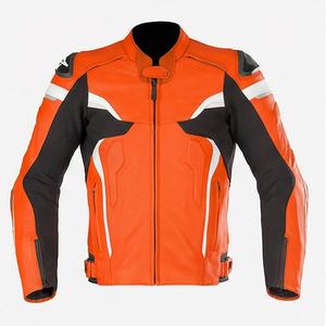 Blouson de moto en cuir véritable pour hommes, grande taille, imperméable, coupe-vent, pour l'hiver, vêtements de sport pour la course à moto, le meilleur - Product Image 1