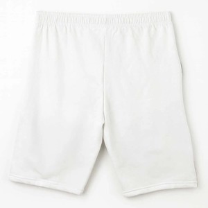Shorts en tissu éponge polycoton personnalisés avec cordon de serrage, taille élastique, blanc, gris foncé, orange, style décontracté sportif, respirant, pour la salle de sport - Product Image 2