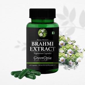 Brahmi (Bacopa Monnieri) Prensado en Frío, Silvestre, 60 Cápsulas Vegetarianas |   Suplemento de Plantas Medicinales |   Marca Privada OEM Disponible - Product Image 1
