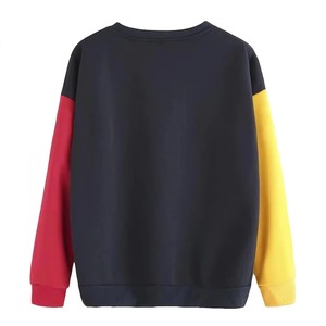 เสื้อสเวตเชิ้ตคอโอ แขนยาว ทรงโอเวอร์ไซส์ ลายบล็อกสี  แบบยูนิเซ็กซ์  ผ้าถัก สวมใส่สบายๆ สำหรับฤดูใบไม้ร่วง - Product Image 2