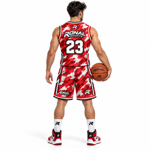 Uniforme de Baloncesto Reversible Sublimado para Adultos, Talla Grande, Personalizado, Ropa Deportiva de Verano, Secado Rápido y Transpirable - Product Image 4