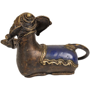 Handmade 6-Inch Brass <b>Elephant</b> <b>Candle</b> Stand Home Decorative Item - Product Image 2