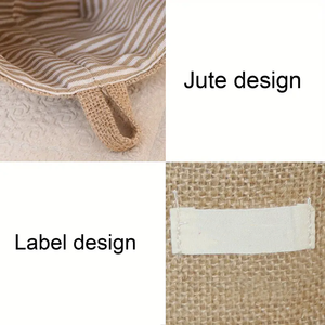 Bolsa de Almacenamiento Plegable de Yute para Ahorrar Espacio y Solución de Transporte Fácil - Product Image 4