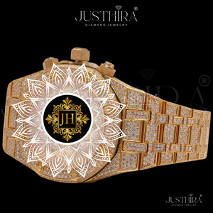 Montre pour homme en acier inoxydable de qualité export, avec diamants Moissanite, saphirs et cristaux de quartz, style classique, affaires, antique, durable - Product Image 4