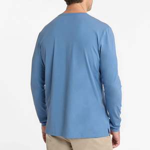 Nouveau T-shirt tendance sur mesure à manches longues pour hommes – Vente en gros de T-shirts décontractés et confortables à col rond pour le streetwear - Product Image 2