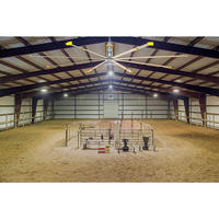 Bâtiment en structure métallique préfabriquée à prix abordable pour écurie de chevaux, pour ferme équestre, fabricant et fournisseur