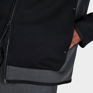 Fabricante Personalizado Suministra Sudaderas con Capucha de Algodón y Forro Polar para Hombre, con Cierre de Cremallera de un Cuarto, Grosor Superior, 300g, Transpirables, Lotes Internacionales al por Mayor - Product Image 3
