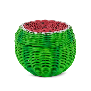 Lovely Watermelon Shape Toy <b>Storage</b> <b>Basket</b> Woven Rattan Kids Room Furniture Nursery Room Organizer For <b>Storage</b> Wholesale - Product Image 1