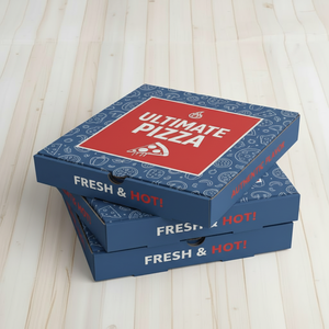 กล่องพิซซ่าพิมพ์ลายตามสั่งสำหรับบรรจุภัณฑ์อาหาร กล่องส่งพิซซ่าสำหรับร้านอาหาร - Product Image 1