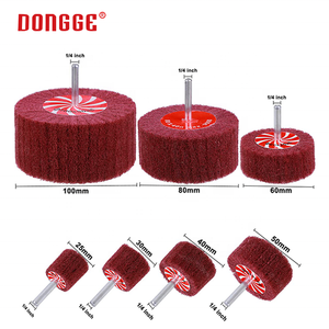 Schuurvezel Polijsten Borstel Flap Mop Wiel Niet Geweven Schijf Voor Het Polijsten Van Metaal - Product Image 6