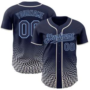 <b>Athletic</b> Baseball Team Uniform Breathable Quick Dry Polyester Custom Embroidery Screen Print Heat Transfer Print Sports Jersey - Product Image 1