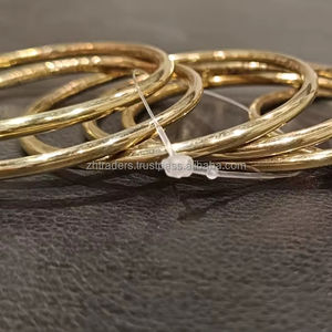 Ensemble de bracelets réglables en laiton écologique Royal Radiance, bijoux de luxe faits à la main, personnalisation, couleur et forme personnalisables - Product Image 1