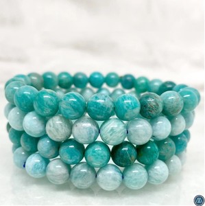 Bracelet en amazonite de pierres précieuses naturelles de qualité supérieure vente chaude pour hommes et femmes et pour le chakra de guérison en gros - Product Image 5