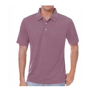 Polo pour homme, manches courtes, boutons sur le devant, logo imprimé par transfert thermique, tissu tricoté respirant, 100% coton, logo personnalisé - Product Image 1