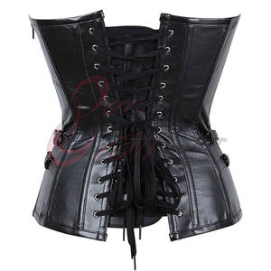 Corset en cuir pour femme, design personnalisé, usage extérieur, couleur unie, confortable - Product Image 3