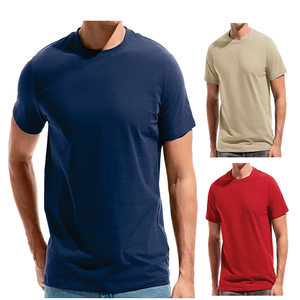 T-shirts en gros, coton uni, impression de logo personnalisé, fournisseur OEM, faible MOQ - Product Image 1