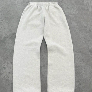 Unisex <b>White</b> Hooded <b>Tracksuit</b> Full Sleeve Loose Fit Solid Color Casual Streetwear With Side Pockets Autumn Wear 100% Cotton - Product Image 3