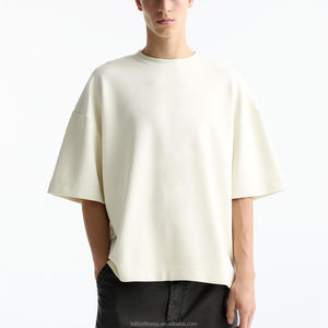 Camiseta Oversize Personalizada al por Mayor con Logo, Camisa de Algodón con Hombros Caídos, Estilo Urbano para Hombre, Venta al por Mayor - Product Image 4
