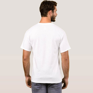 เสื้อยืดคอกลมแขนสั้นทรงหลวมโอเวอร์ไซส์ผ้าเจอร์ซีย์คอตตอน 100% สวมใส่สบาย ระบายอากาศได้ดี สำหรับผู้ชาย - Product Image 3