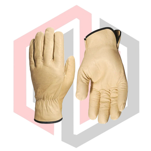 Gants de sécurité en cuir pour conducteur, couleur et logo personnalisables, pour travaux extérieurs, antidérapants, résistants aux déchirures, respirants, sans silicone, anti-coupure - Product Image 4