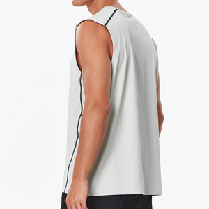 Débardeur de sport respirant et écologique pour homme, séchage rapide, idéal pour la gym et le jogging, 100 % polyester - Product Image 2