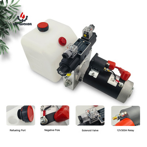 รถพ่วง 12 V 1.6 KW ทำหน้า ที่เดียวหน่วยพลังงานไฮดรอลิกทรงกระบอกพร้อมถังน้ำมันพลาสติก 8.5 L - Product Image 1