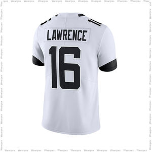 Maillot de football américain respirant 100 % polyester à séchage rapide, nom et numéro du joueur, grandes tailles disponibles, personnalisable, dernière mode d'équipe - Product Image 3