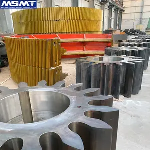 Pabrik disesuaikan pabrik roda gigi pacu besar Diameter besar bola Herringbone Mill Rotary Kiln perlengkapan spiral besar