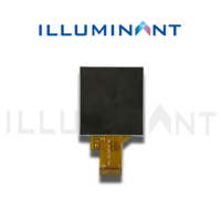 شاشة عرض مربعة TN TFT-LCD مقاس 1.54 بوصة بدقة 240×240 وسطوع 300 شمعة/م2 مع وحدة COG FPC مخصصة و2 مصباح LED أبيض وشريحة تحكم ST7789V2