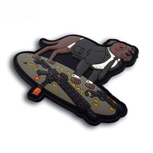 Écussons en PVC souple personnalisés de haute qualité avec fermeture auto-agrippante pour vêtements - Product Image 5
