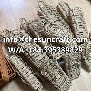 Sac à main d'été haut de gamme en paille et jonc de mer pour femme avec doublure douce et poignée tressée, idéal pour les voyages - Product Image 3