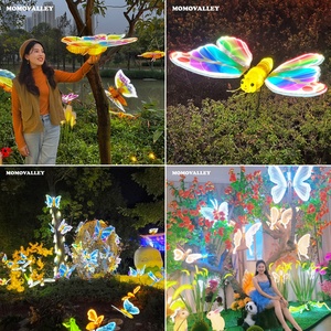Décoration LED Cinétique Innovante en Forme de Libellule, Facile à Installer, avec Ailes Mobiles, pour un Ambiance Romantique dans la Cour ou le Jardin - Product Image 6