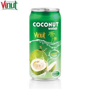 Lata VINUT de 500ml (enlatada) Agua de coco con proveedores y fabricantes originales de etiqueta privada sin azúcar en Vietnam - Product Image 1