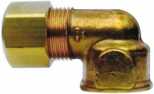 Codo de latón forjado macho x hembra (AOL-021) con rosca NPT de 90 grados para fontanería y suministro de agua - Product Image 2