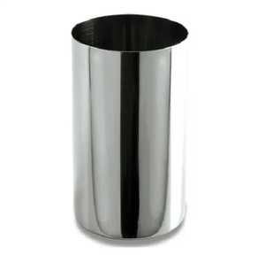 Tapered Stainless Steel Drinking Tumbler Upper Line Border Accent Metal <b>Water</b> Glass Mirror Polish Juice Milk <b>Container</b> - Product Image 5