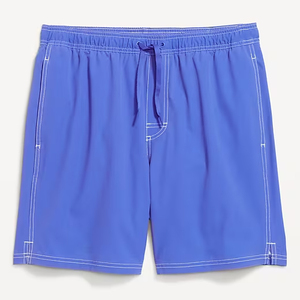 Shorts Bermuda pour Homme en Khaki Uni, Écologiques, Respirants, avec Cordon de Serrage à la Taille, Style Casual - Product Image 6