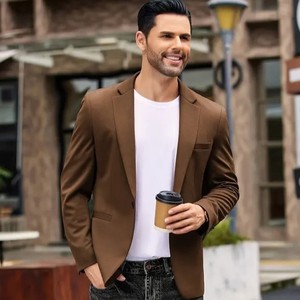 Blazer para Hombre OEM de Bangladesh, Cantidad al por Mayor, Antiarrugas, Transpirable, Antipilling, Corte Entallado, Casual, Deportivo, Cierre de un Solo Botón, Tallas Grandes - Product Image 3
