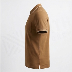 เสื้อโปโลแขนสั้นผู้ชายแบบสวมใส่สบาย ซิปหน้า ผ้าถัก คอปกซิป เสื้อผ้ากีฬาฤดูร้อน รับสกรีนโลโก้ สีตามสั่ง - Product Image 3